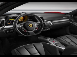 ferrari italia 458 interior view